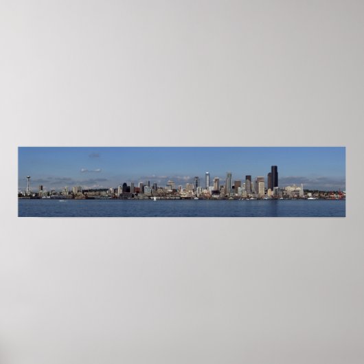 Seattle panorama poster (Voorkant)