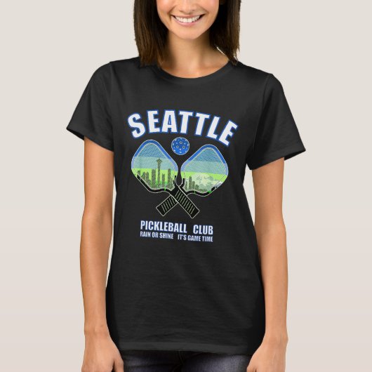 Seattle pickleball speler pacific northwest t-shirt (Voorkant)