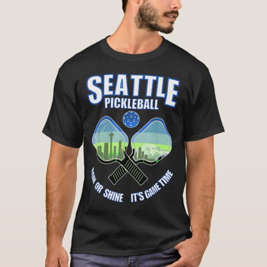 Seattle pickleball speler pacific northwest t-shirt (Voorkant)
