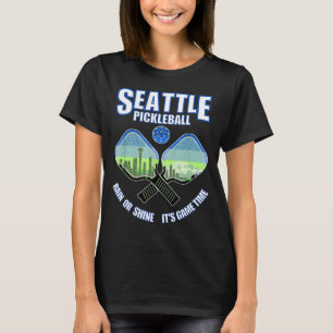 Seattle pickleball speler pacific northwest t-shirt