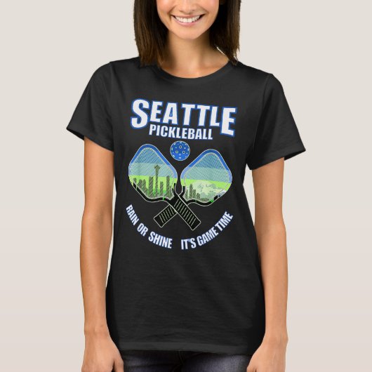 Seattle pickleball speler pacific northwest t-shirt (Voorkant)