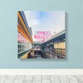 Seattle Pike Market Canvas Afdruk (Insitu (Houten vloer))