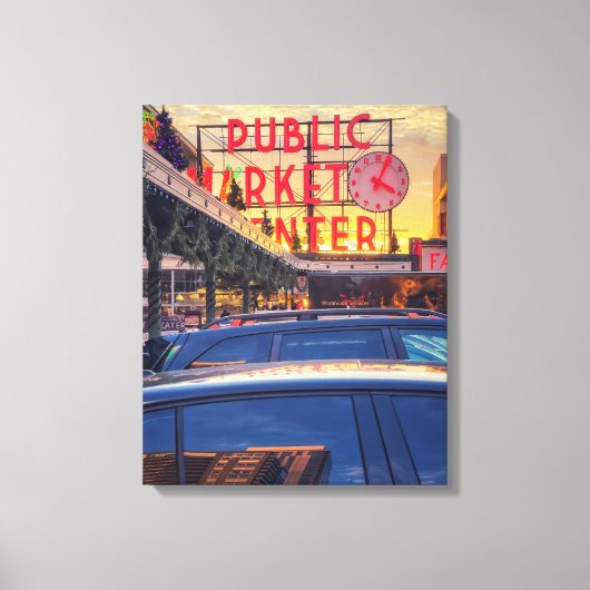 Seattle Pike Market Canvas Afdruk (Voorkant)
