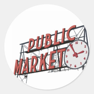 Seattle Pike Place Sticker