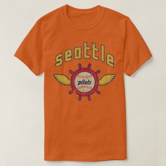 Seattle Pilots Baseball Vintage TShirtTShirt T-shirt (Design voorkant)