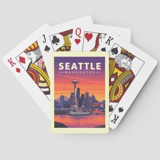  Seattle Pokerkaarten (Achterkant)
