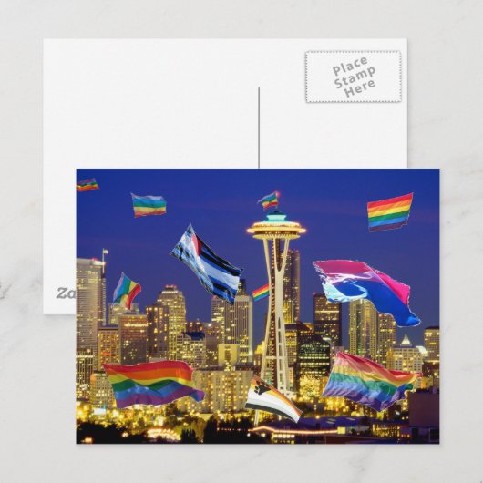 Seattle Pride Briefkaart (Voorkant / Achterkant)
