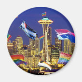 Seattle Pride Magneet (Voorkant)