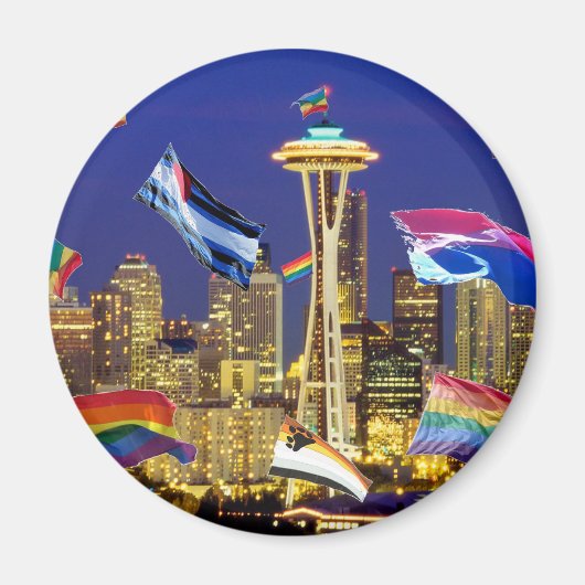 Seattle Pride Magneet (Voorkant)