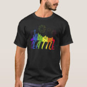 Seattle Pride Skyline Pride Parade Seattle T-shirt (Voorkant)