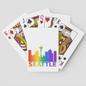 Seattle Pride-speelkaarten Pokerkaarten (Achterkant)