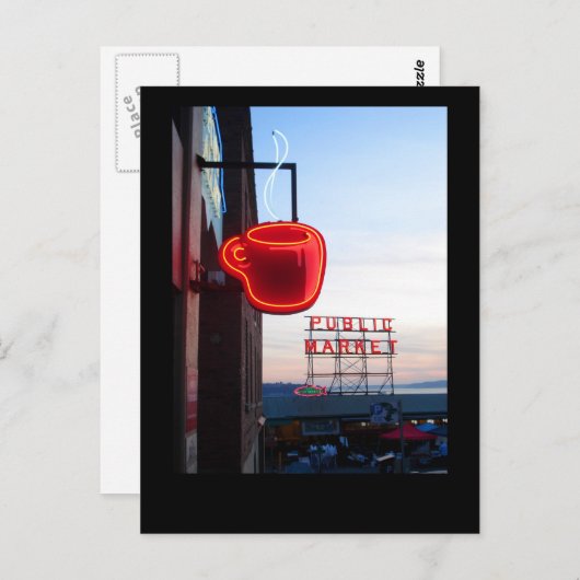 Seattle Public Market Briefkaart (Voorkant / Achterkant)
