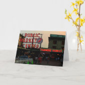 Seattle Public Market Center #1-kaart Kaart (Gele Bloem)