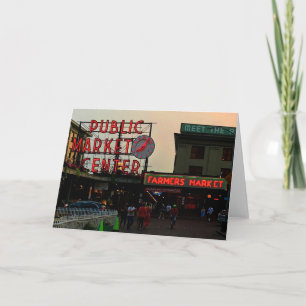 Seattle Public Market Center #1-kaart Kaart