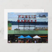 Seattle Public Market Center #3 Briefkaart (Voorkant / Achterkant)