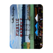 Seattle Public Market Center #3 Magnet Magneet (Verticaal)