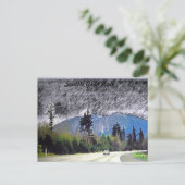 Seattle Rain Briefkaart (Staand voorkant)