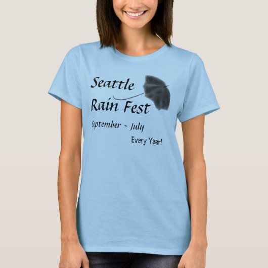 seattle Rain Fest T-shirt (Voorkant)
