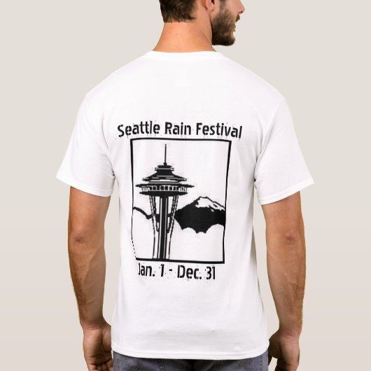 Seattle Rain Festival T-shirt (Achterkant)