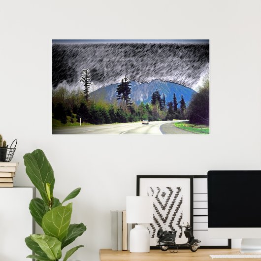 Seattle Rain Print (Thuiskantoor)