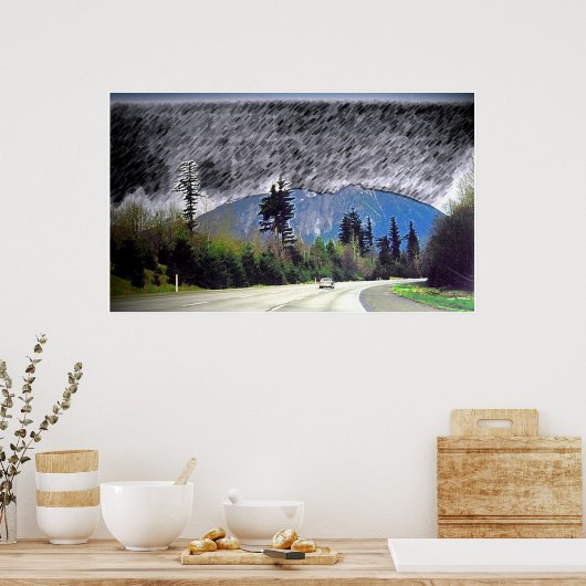 Seattle Rain Print (Keuken)