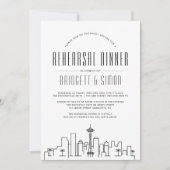 Seattle Rehearsal Dinner | Uitnodiging van de City (Voorkant)