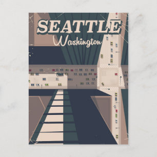 Seattle, reisbord Washington staat Briefkaart