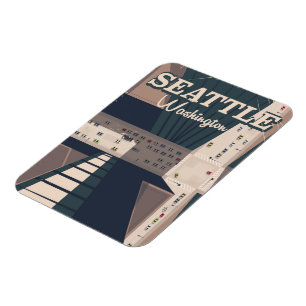 Seattle, reisbord Washington staat Magneet