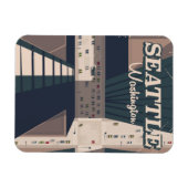 Seattle, reisbord Washington staat Magneet (Horizontaal)