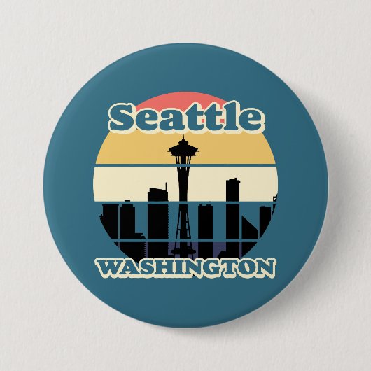  Seattle Ronde Button 7,6 Cm (Voorkant)