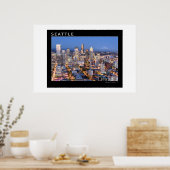 Seattle 's nachts poster (Keuken)