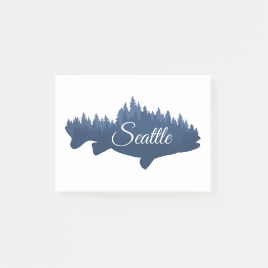 Seattle Salmon Forest Post-it® Notes (Voorkant)