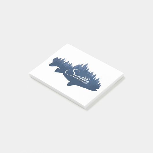 Seattle Salmon Forest Post-it® Notes (Schuin)