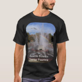 Seattle Science Center Fontein Foto Unisex T-shirt (Voorkant)