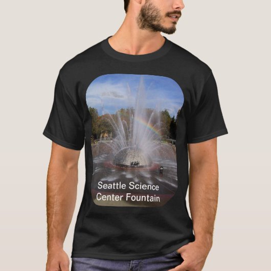 Seattle Science Center Fontein Foto Unisex T-shirt (Voorkant)