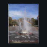 Seattle Science Center Fountain Card Briefkaart<br><div class="desc">Foto's van de staat Washington. Vanaf Seattle. Foto van Seattle Science Center Fountain.</div>