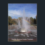 Seattle Science Center Fountain Card Briefkaart<br><div class="desc">Foto's van de staat Washington. Vanaf Seattle. Foto van Seattle Science Center Fountain.</div>