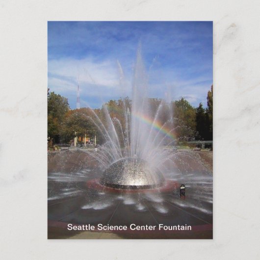Seattle Science Center Fountain Card Briefkaart (Voorkant)