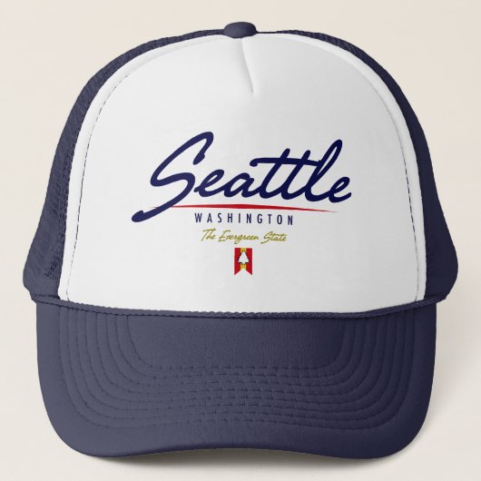 Seattle Script Trucker Pet (Voorkant)