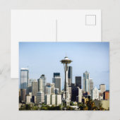Seattle Silhouet Briefkaart (Voorkant / Achterkant)