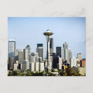 Seattle Silhouet Briefkaart