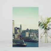 Seattle Silhouet Briefpapier (Staand voorkant)