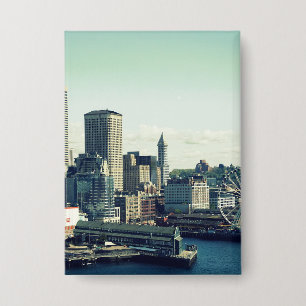 Seattle Silhouet Button
