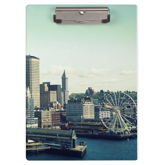 Seattle Silhouet Klembord (Voorkant)