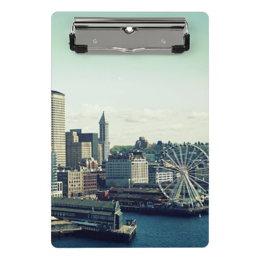 Seattle Silhouet Mini Klembord (Voorkant)