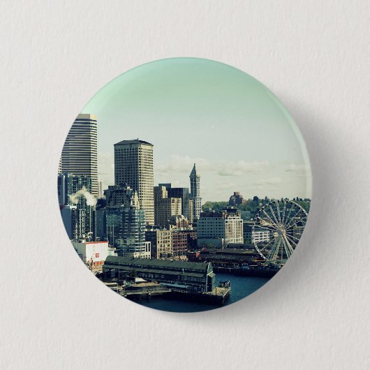 Seattle Silhouet Ronde Button 5,7 Cm (Voorkant)