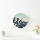 Seattle Silhouet Ronde Klok (Huis)