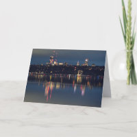 Seattle Silhouet 's Nachts - Meer van Washington L
