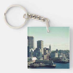 Seattle Silhouet Sleutelhanger