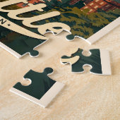 Seattle Silhouet – Space Needle & Mount Rainier Legpuzzel (Zijkant)